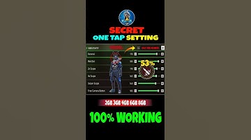 Raistar Secret One tap Headshot Sensitivity Setting ⚙️✅ Best Sensitivity Setting In Free Fire