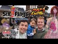 Full day at six flags over georgia feat kid flash cosmic coaster  monster mansion  character meet