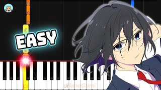 Horimiya Piece OP - "Shiawase" - EASY Piano Tutorial & Sheet Music