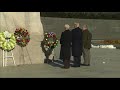 President Trump lays a wreath at MLK Memorial