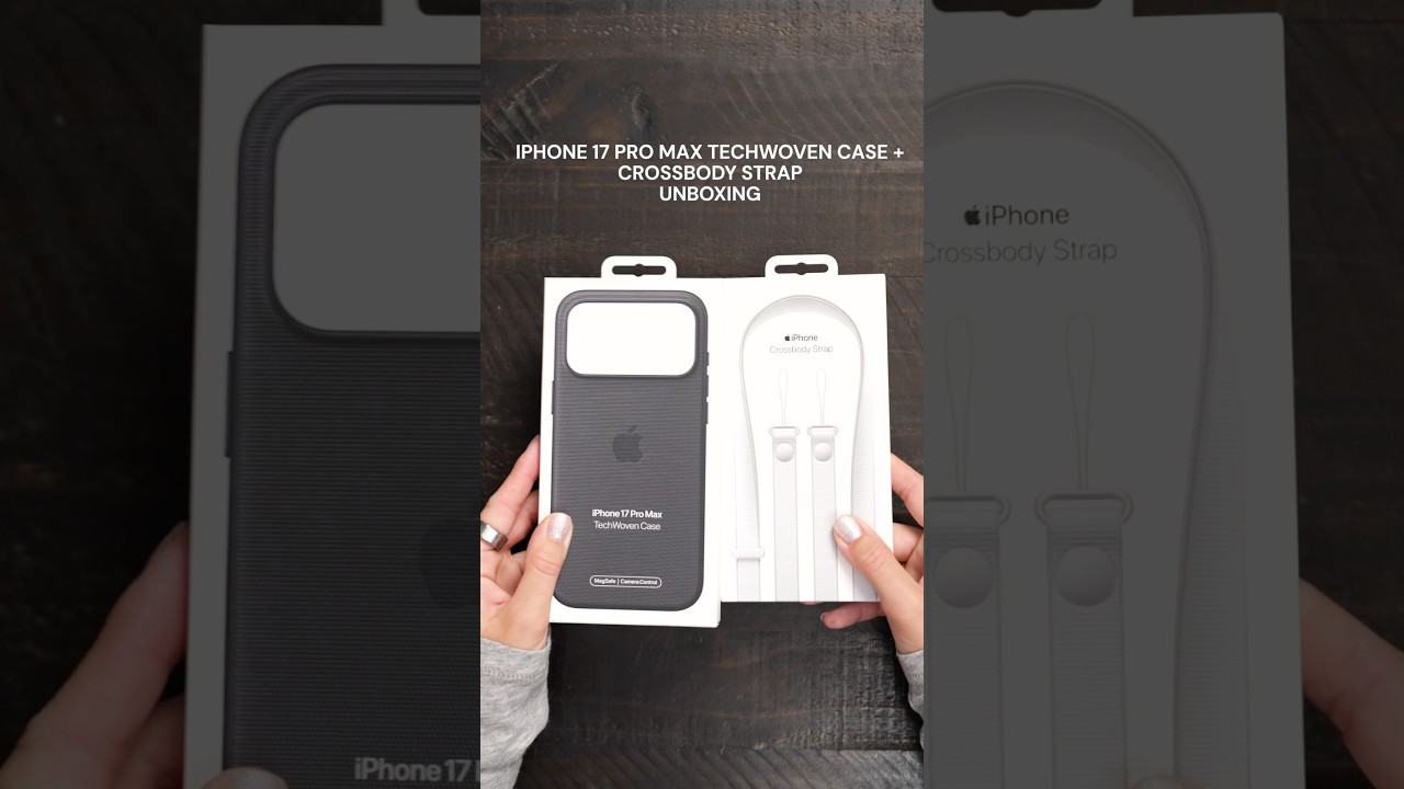 【純正】iPhone17Pro TechWoven クロスボディストラップ レビュー】iPhone17 Proに純正テックウーブン＆クロスボディストラップ