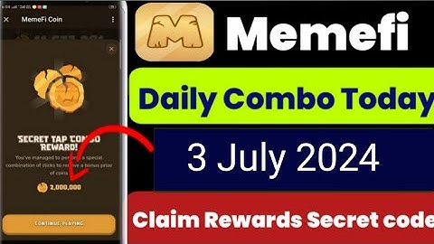 Memefi secret combo | Memefi combo today |Memefi 3 july 2024