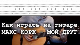 Как играть на гитаре МАКС КОРЖ – МОЙ ДРУГ аккорды Как играть на гитаре МАКС КОРЖ – МОЙ ДРУГ аккорды