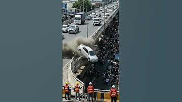 Shocking Moment: Bridge Collapse Captured on Video (2025) | Overpass Disaster Footage