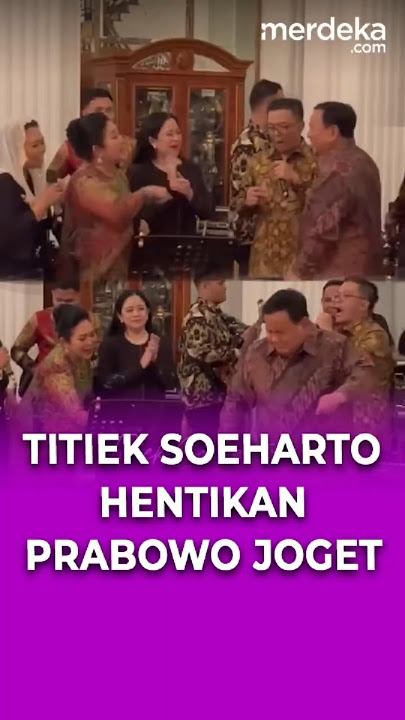 Momen Lucu Titiek Soeharto Minta Prabowo Berhenti Joget, Ada Puan & Mentan Amran