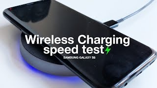 Samsung Galaxy S8 Wireless Charging speed test