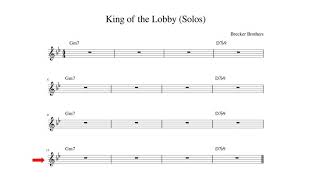 King of the Lobby (Bb) | Brecker Brothers | Backing Track Play Along Original Tempo | Bb Bb Bb Bb Bb