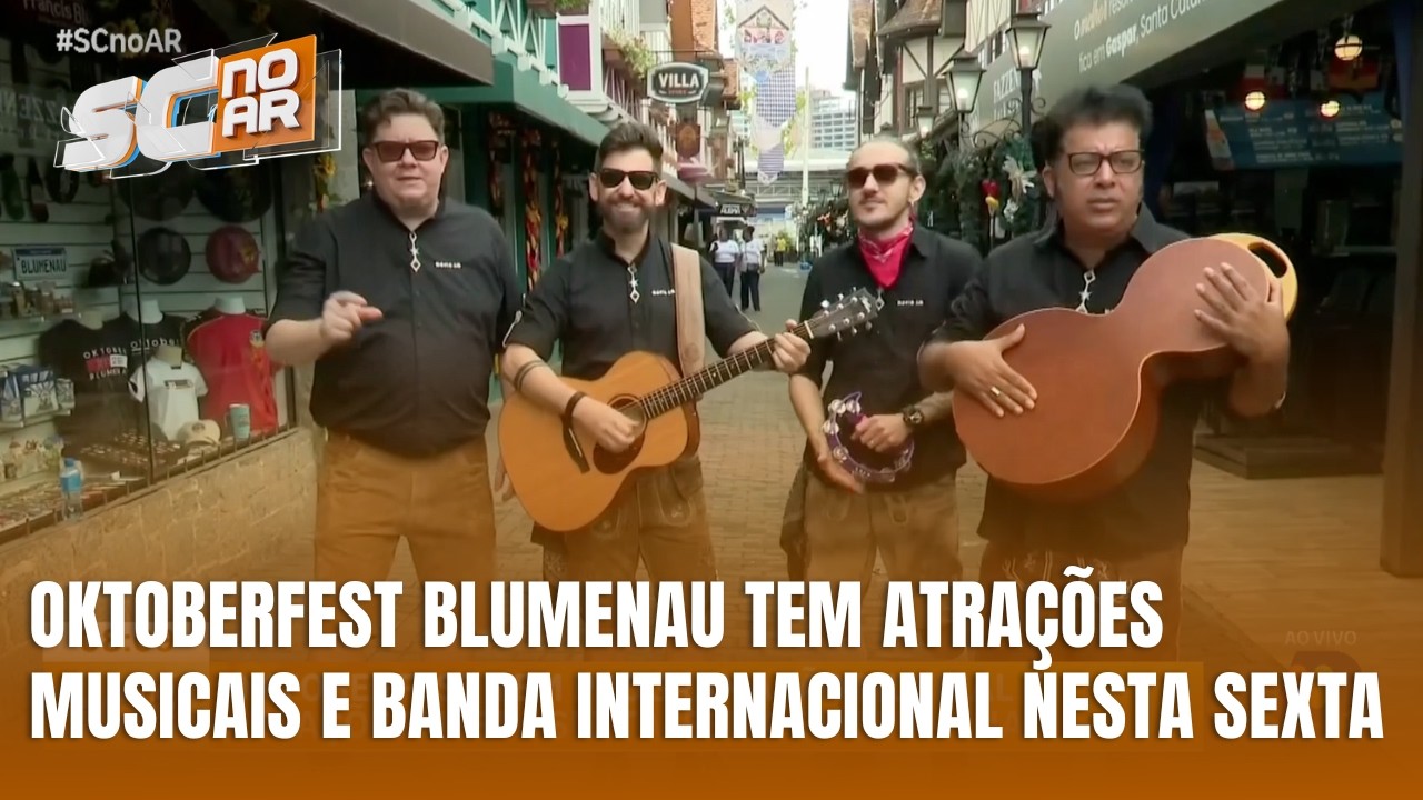Oktoberfest em Blumenau tem música e atrações especiais nesta sexta-feira