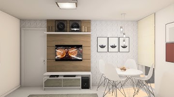 Apresentação de Projeto em Vídeo - Apartamento Completo