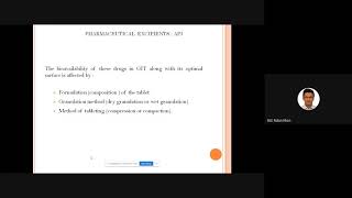 Pharmaceutical excipients: Lecture-01(21B)