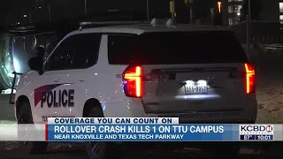 1 killed in rollover on TTU campus