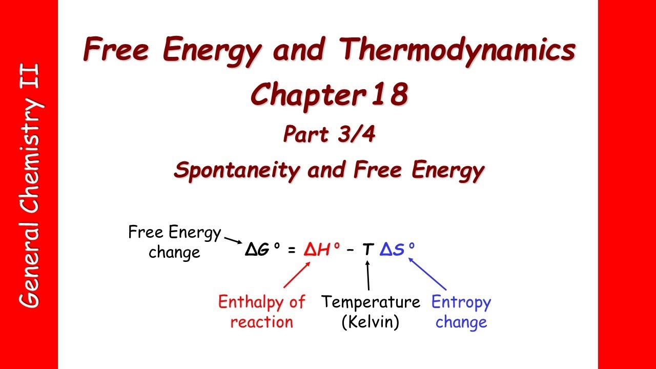 Chapter 18 - Part 3 - Free energy and Thermodynamics - YouTube