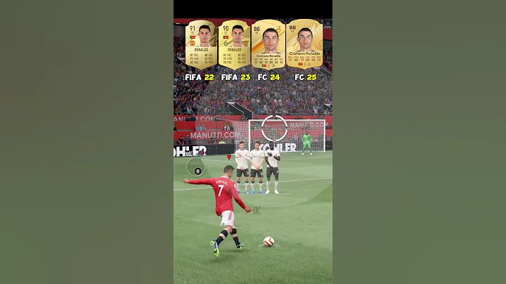 Ronaldo's Free Kick Evolution: FIFA 22 - EAFC 25