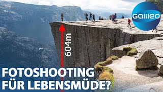 Auf der Jagd nach waghalsigen Klippenfotos! Wie gefährlich ist Norwegens Preikestolen?