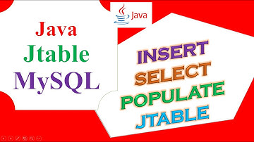 Java JTable MySQL Database Ep.01 -  Insert From jTextField,JComboBox,jRadioButton,Select,Fill JTable