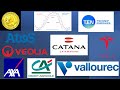 La tendance de moyen terme sur Catana, Veolia, Vallourec, Axa, Crédit Agri, Technip, Tesla, Atos (30/07/23)