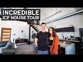 Incredible house tour  couple build icf dream house in desert  off grid