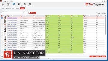Finding TOP Pinners from Pinterest in just seconds - People Search Tool Pin Inspector