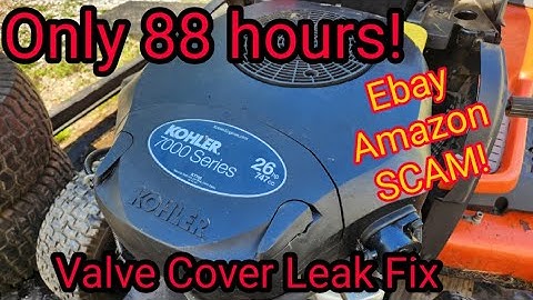 Kohler 7000 Valve Cover Gasket Replacement