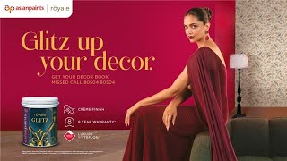Glitz Up Your Décor With Asian Paints Royale Glitz Featuring Deepika Padukone - Kannada - 10 Seconds