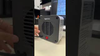 Customer reviews Amazon Basics Ceramic Space Heater, Mini Heater for Office Desk, Porta
