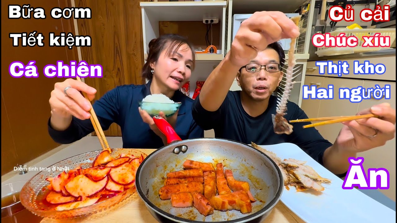 #41 japan cuộc sống hằng của vợ việt chồng Nhật ăn uống tiết kiệm