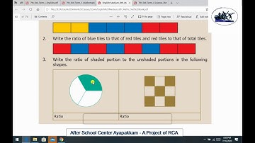 Rotary Club of Ambattur Class 6 Maths Chapter 3 Ratio and proportion Part 2