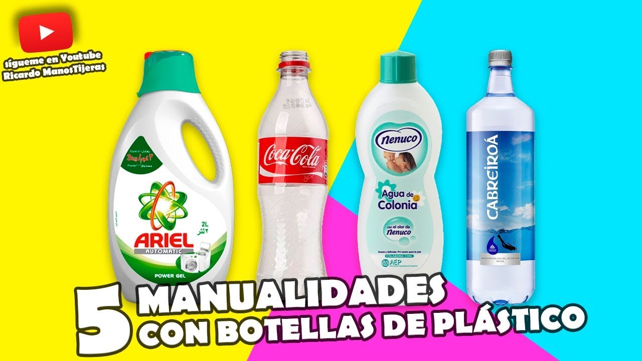 5 Manualidades Con Botellas De Plastico Manualidades Reciclaje Diy