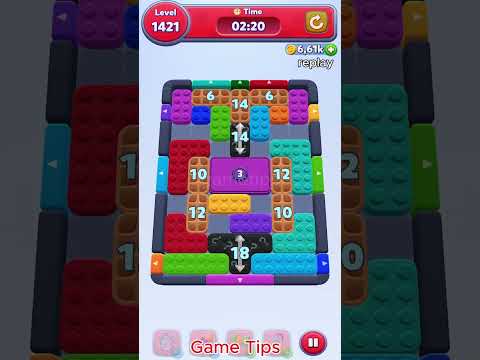 Color Block Jam level 1421 Solution Walkthroug