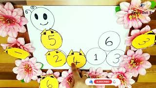 Easy number identification activity for preschool kids