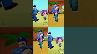 Demon Hunters vs police Roblox  #funny #roblox #memes #animation #avatarworld #shorts #lizikgame