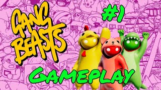 10 Minutes of Gang Beasts Gameplay - No Commentary - #1