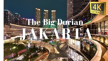 JAKARTA INDONESIA AERIAL VIEWS - THE BIG DURIAN 2025 - 4K DRONE VIDEO JAKARTA