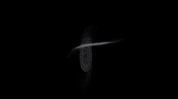 2 galaxy collision n-body simulation