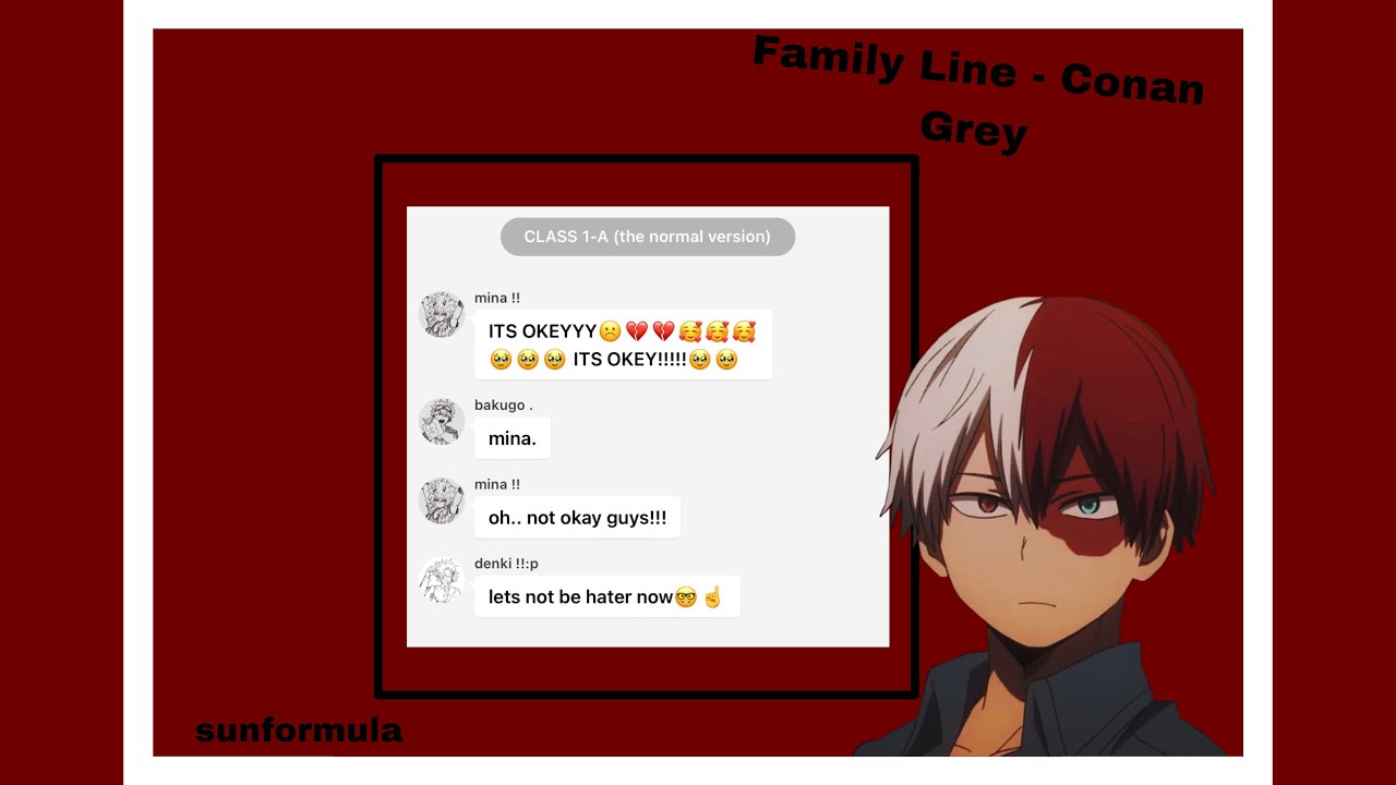 💿 :: Family Line - Shoto Angst | mha texts | sunformula