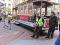 Cable Car Stop and Turntable at Market Street, San Francisco