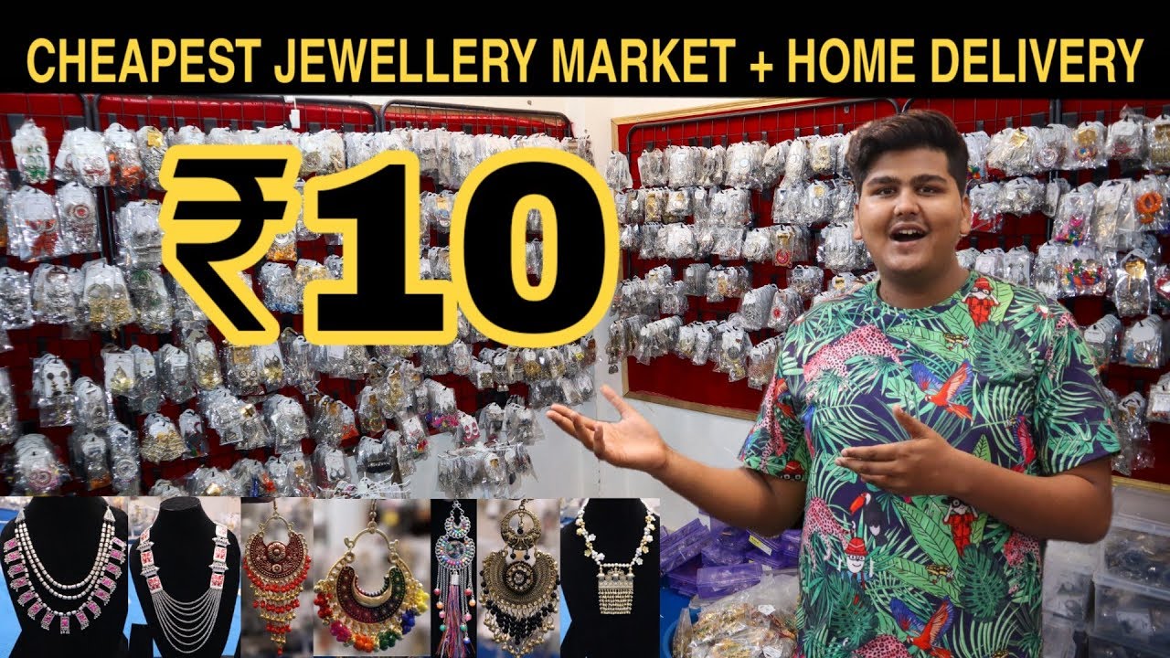 Jewellery Manufracture In Delhi | Cheapest Jewellery Market In Delhi | Wholesale  Price | 2019 - YouTube