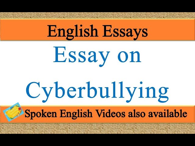 persuasive essay about cyber bullying