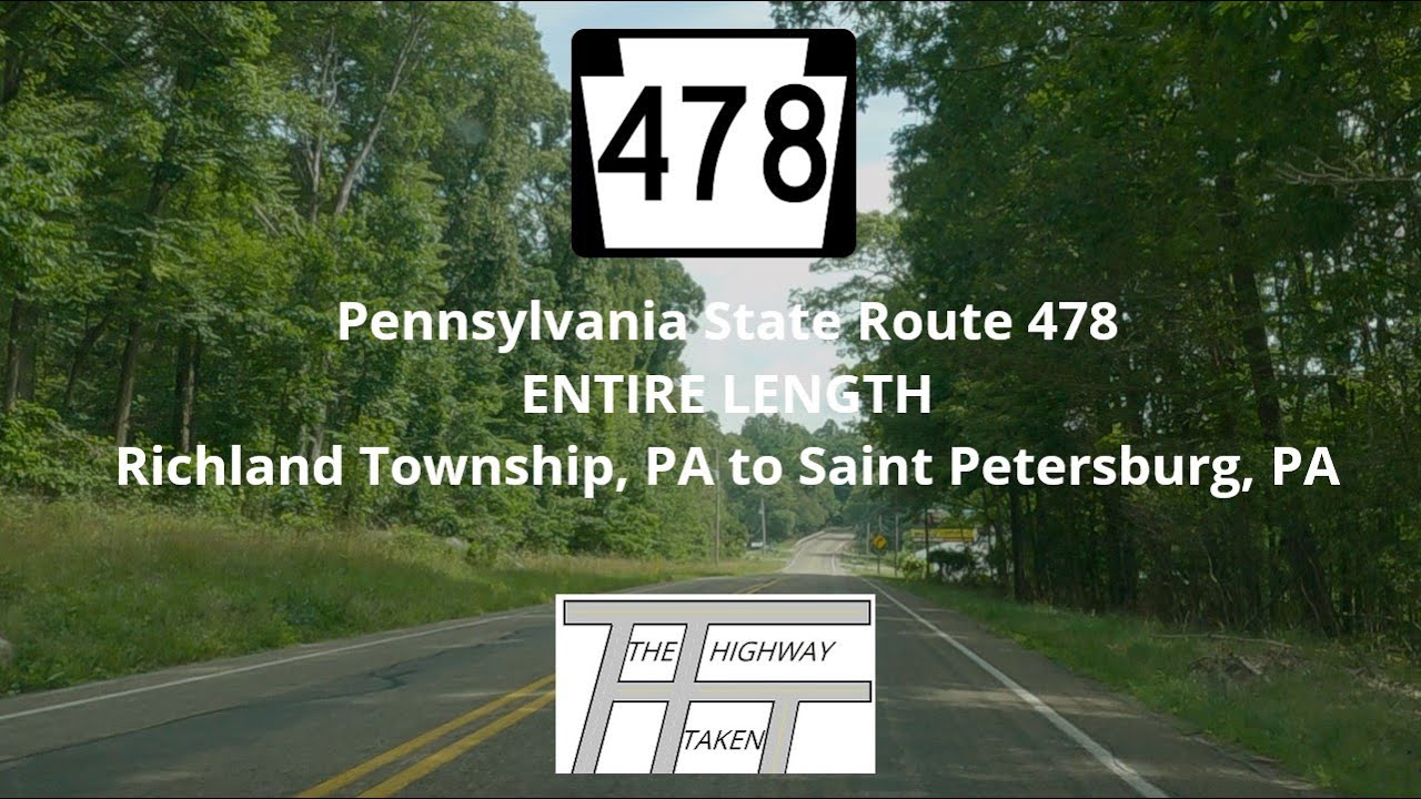 Pennsylvania State Route 478 – Entire Length - YouTube