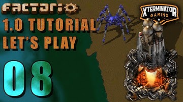 Factorio 1.0 Tutorial Lets Play EP8 -  Mall / Hub Build: Introduction Guide For New Players Gameplay