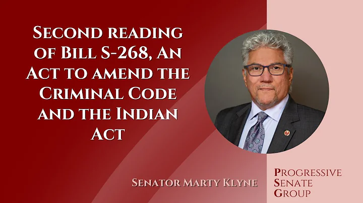 Senator Klyne speaks at second reading of Bill S-268 - May 9, 2024 (English feed)