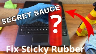 How to Fix Sticky Rubberized Surfaces on Dell Latitude screenshot 4