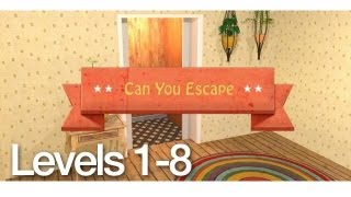 Can You Escape Walkthrough Levels 1-8 Can You Escape Walkthrough Levels 1-8