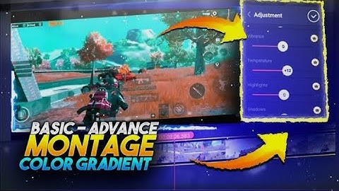 HOW TO GIVE COLOUR GRADING IN PUBG  MONTAGE USING KINEMASTER |  HOW TO CHANGE GRASS COLOUR #SHORTS