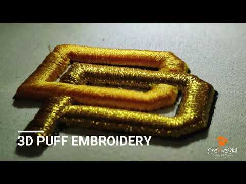 Get creative with your hoodie embroidery using 3D puff foam