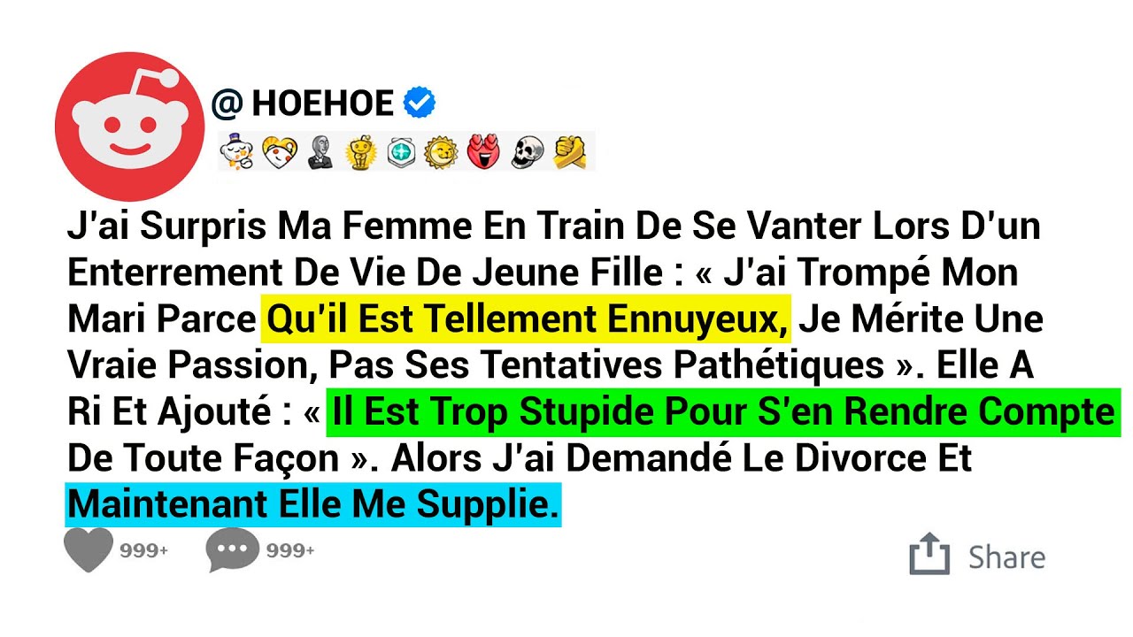 J’ai Surpris Ma Femme En Train De Se Vanter Lors D’un Enterrement De Vie De Jeune Fille :...