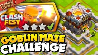 Easy 3 Stars in Goblin Maze Challenge| Clash of Clans