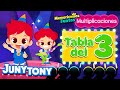 Canción de la Tabla del 3 | Multiplicaciones | Matemática para Niños | JunyTony en español