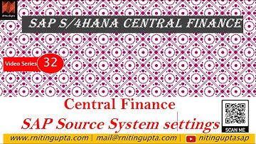 SAP Central Finance - Source System settings - FAQs