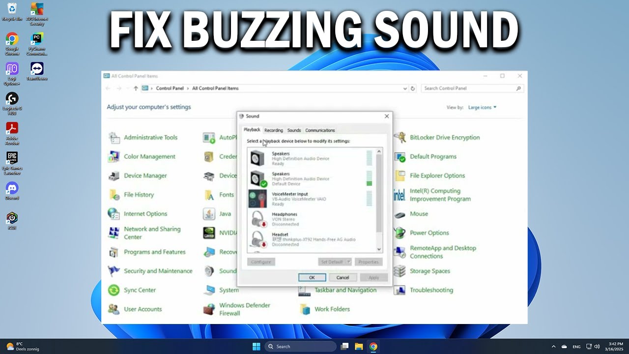 How To Fix Buzzing Sound in Windows 10 - Easy Fix - YouTube